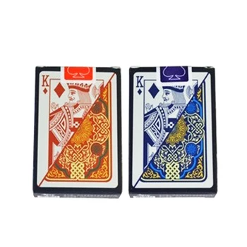 2 комплект / партида на Пластмасови карти за игра Водоустойчив Карти за покер Texas Hold ' em Тесни маркови PVC-ръжени Настолни игри