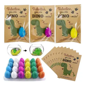 24 Опаковки за люпене на Яйца на Динозаври Инкубационное Яйце на Динозавър Расте Във Вода Яйце За Отглеждане на Животни Забавни Играчки за деца над 3 Години