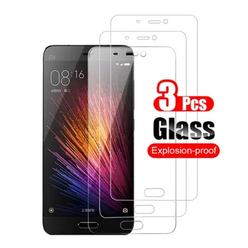 3шт Закалено Стъкло HD On За Xiaomi Mi 5 5S Защитно Фолио за Екрана Xiaomi Mi5 Mi 5S Plus От Закалено Стъкло 2.5 D Телефонна Филм