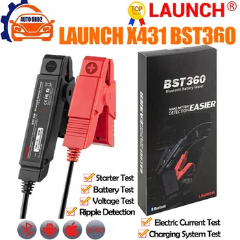 LAUNCH X431 BST360 BST-360 Bluetooth Батерия Автомобилен Тест Скоба Анализатор 6/12v За x431 Adnroid/IOS 2000CCA Мультилинговый Тестер за Напрежение