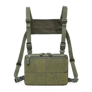 Военна найлон нагрудная чанта 1000D, регулируема в гърдите жилетка, аксесоари за лов, преносим калъф, чанта за инструменти на рамо