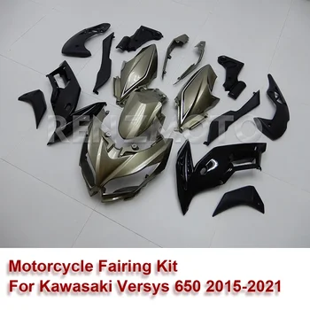 За Kawasaki Versys 650 2015-2021 Мотоциклет комплект Бижута обвеса Пластмасова защитна плоча Аксесоари Инжекцион черупки 0615-104A
