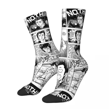 Забавен луд чорап за мъже 80-те Аниме 1 Хип-хоп Harajuku City Hunter Аниме Компрессионный чорап за момчета с картина щастлив качество