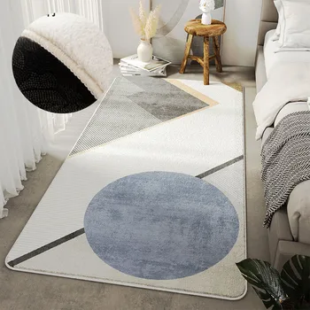 Килими Nordic Ins за спални, Дебели меки нощни килим за гардероба на голям площад, Килими за хол, които може да се пере в машина