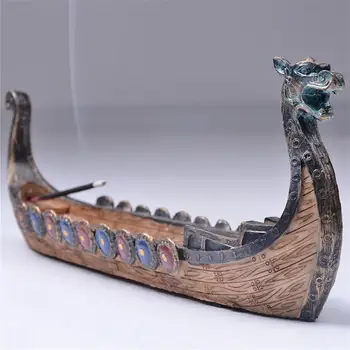 Креативна Кадилница за Тамян Лодка Дракон Притежателя Ароматна пръчица Традиционната китайска Резба ръчно изработени Декорации за кадилници Начало Декор