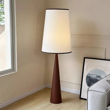 Лампион от тъкан под дърво, под лампа Led Wabi Sabi Декор ъглов диван в хола малка странична лампа за спални CX005DS