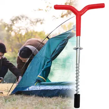 Навити на колче за палатка, леки метални ледобур, шуруп за палатки за спорт на открито