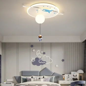 Скандинавски Тавана Лампа география За Детска Стая Decoracion Habitacion Infantil Лампа за Спални Rocket Star Лампара Techo 2023